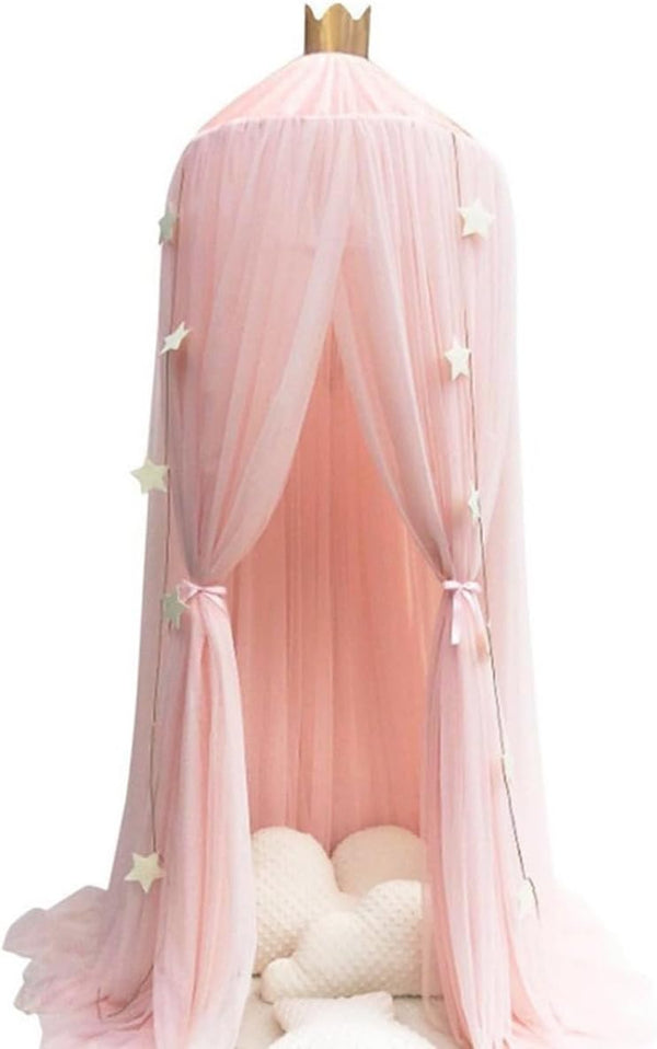ESUPPORT Dome Princess Bed Canopy Round Lace Mosquito Net Play Tent Hanging House