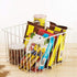 SANNO Wire Baskets Storage for Refrigerator Freezer, Metal Organizing Bins with Handles for Kitchen