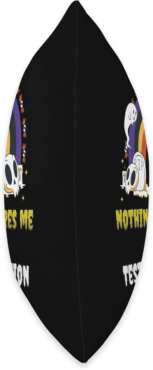 Nothing Scares Me I'm a Test Automation Developer Throw Pillow, 16x16, Multicolor by Test Automation Developer Gifts and RTees