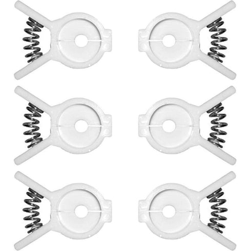 Bread, Bagel, or Chips Clips Set, White, 6-Count