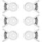 Bread, Bagel, or Chips Clips Set, White, 6-Count