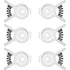 Bread, Bagel, or Chips Clips Set, White, 6-Count