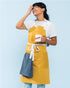 Caldo Daily Cotton Kitchen Apron for Cooking- Mens and Womens Professional Chef or Server Bib Apron - Adjustable Straps
