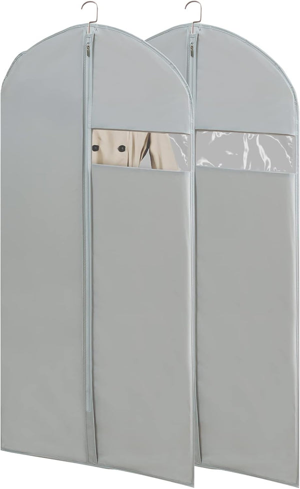 Garment Bags for Travel, 50'' Hanging Clothes Suit Bag (Set of 2, 23.3'' X 50'')