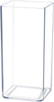 Royal Imports Acrylic Tall Rectangle Flower Vase - Decorative Centerpiece for Home or Wedding, Non Breakable Plastic