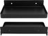 Walfront Stainless Steel Bathroom Phone Rack Holder, Wall Mounted Towel Storage Shelf, Black