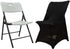 Premium Black Spandex Chair Cover for Lifetime Folding Chairs