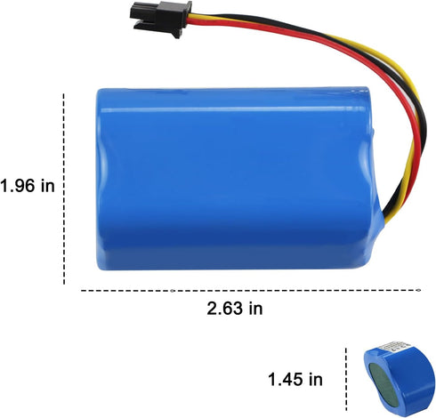MULS 2600mAh GH28 Vacuum Battery Replacement for TAB-JD330WS, TAB-JD3F0S, TAB-QT330, TAB-T322 Plus, and more