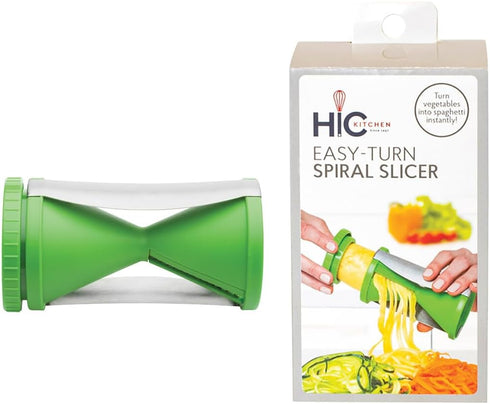HIC Kitchen Spiral Vegetable Slicer, 18/8 Stainless Steel Blades