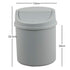 2 Liter Mini Desktop Trash Can with Swing Lid, Tiny Garbage Can Trash Bin (Grey)