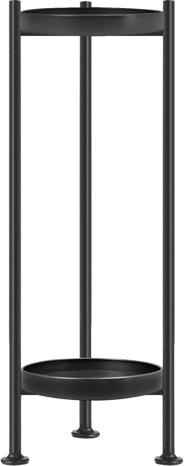 Lilybud--lily Plant Stand Indoor Outdoor, 2 Tier Iron Plant Stand, 30'' Tall