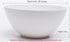 Melamine Cereal Bowls Set of 6, 28oz White Unbreakable Soup Bowls, Dishwasher Safe for Kitchen