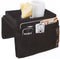 Dependable Industries Essentials Sofa Armrest Organizer with Table, 5 Pockets, Anti-Slip Bottom