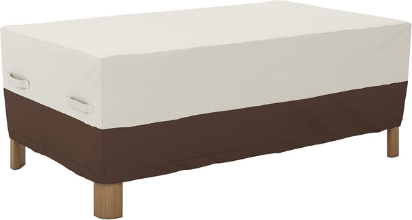 Amazon Basics Outdoor Patio Coffee Table Cover, Waterproof, UV Resistant, Weather Protection