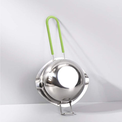 Stainless Steel Double Boiler with Silicone Spatula, Chocolate Melting Pot with Heat Resistant Handle
