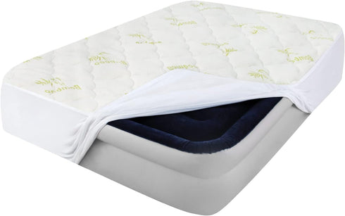 Twin Mattress Cover, Bamboo Mattress Pad for Kids, Soft Breathable Pillow Top Fits up to 16 Inch