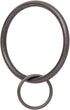 Ivilon Drapery Eyelet Curtain Rings - Set of 14 - 2" Ring Loop for Hook Pins - Oil Rubbed Bronze