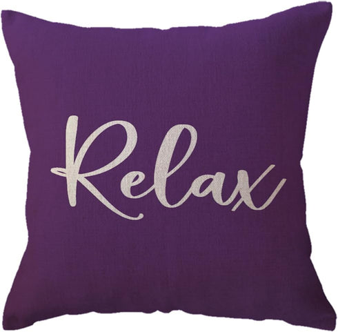 ULOVE LOVE YOURSELF Relax Throw Pillow Case 1818 Inch Housewarming Gifts Farmhouse Yellow Decorative Cushion