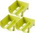 Hemoton Refrigerator Bottle Rack, 3pcs Stackable Plastic Wine and Water Bottle Organizer for Pantry Countertop