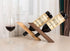 Black Walnut Single Wine Bottle Holder Stand - Self-Balancing Countertop Wine Rack for Dining Table (1PCS)