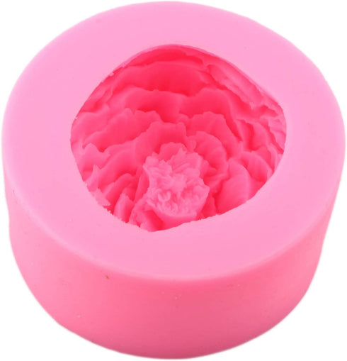 Mujiang Peony Silicone Mold Flower Candy Molds for Chocolate Sugar Craft Fondant Soap Candle Wax Cake Decorating (Set