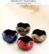 YYW Succulent Pots - 4 Pcs Ceramic Planters in Egg Broken Shell Design with Drainage Hole for Home Office Outdoor Decor