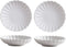 Gaolinci 3.5 Inches Flower Shape Ceramic Sauce Dish, Mini Side Seasoning Dish, Set of 4 Porcelain Small Saucer Dishes