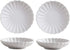 Gaolinci 3.5 Inches Flower Shape Ceramic Sauce Dish, Mini Side Seasoning Dish, Set of 4 Porcelain Small Saucer Dishes