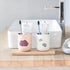 Simple Cloud Mouthwash Cup - Creative Cute Couple Mouthwash Cup (Light Pink & Off White)