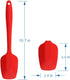 Silicone Spatulas, 10.6 inch Heat Resistant Rubber Spoon Spatula, Non-Stick Baking Mixing Tool (4 Pcs)