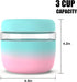 Tronco 24 oz Glass Lunch Bowl Container with Lid, Leak & Spill Proof Glass Food Storage for Meal Prep, BPA-Free