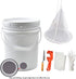 5 10pcs Set Gallon Plastic Honey Bucket Kit - Honey Harvesting Tool with Gate Valve, Filter & Beekeeping Supplies |