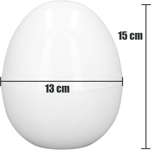 Rapid Egg Cooker, 4 Eggs Capacity Hard Boiled Cooker, Compact Design, ABS Material, Egg Shape,Cooking Tools, Microwave Function Egg Boiler, White. by ANKROYU