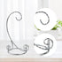 6 Inch Cute Ornament Display Stand,Twisted Silver Ornament Hanger Stand for Hanging Glass Globe, Air Plant Terrarium