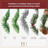 Haute Decor GarlandTies, 20 Pack, 14 inches (Noble Fir) Twist Ties for Securing Garland