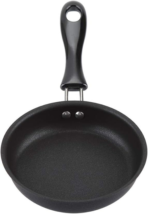 Zerodis Portable Mini Frying Pan, Nonstick Egg Pan for Breakfast Sandwich, Burger, Heat Resistant Cast Iron Skillet