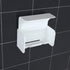 Wall Mounted Toothbrush Holder with Cover, Self Adhesive for Dorm Bathrooms and Shower, Holds 2 Toothbrushes