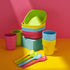 GET FRESH Bamboo Kids Snack Bowls - Set of 4, BPA Free, Dishwasher Safe & Stackable