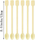 500 PCS Disposable Tiny Coffee Spoon, Beige Plastic Stir Cocktail Sticks, Mini Tea Stirrer