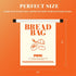 PW61 Sourdough(2 Pack) Reusable Beeswax Bread Bags for Homemade Bread,Bread Bags for - XL Natural cotton beeswax bread