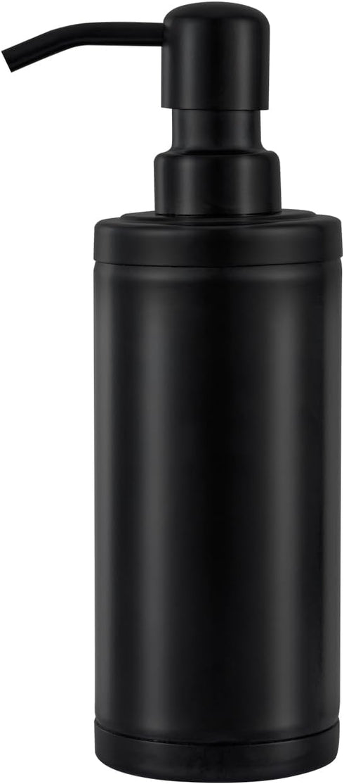 GAPPO Matte Black Soap Dispenser, Stainless Steel Metal Pump Hand Lotion Bottle for Bathroom, Bedroom, Kitchen (300ML)