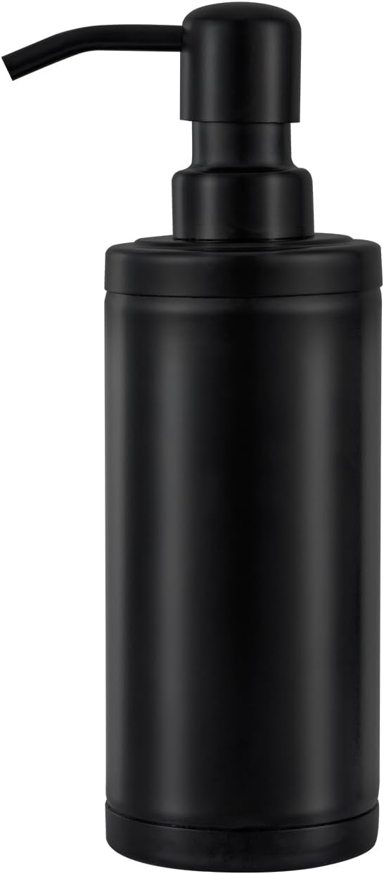 GAPPO Matte Black Soap Dispenser, Stainless Steel Metal Pump Hand Lotion Bottle for Bathroom, Bedroom, Kitchen (300ML)