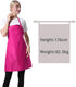 2 Pink,15pcs), 60x70cm Pink Plain Bib Aprons Bulk for Women Men Adult with Front Pockets (Hot