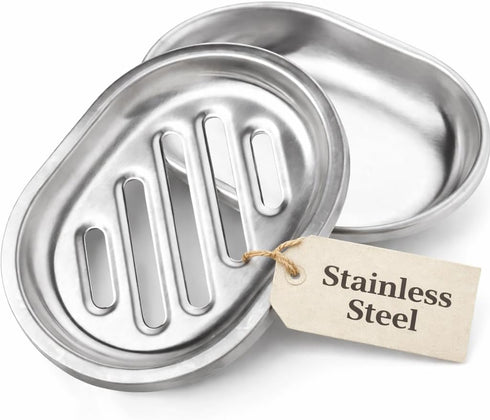 Chandler Stainless Steel Soap Dish for Shower & Bathroom Sink Heavy Duty