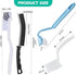 Xemnys Grout Tile Brush, Under Rim Toilet Brush, Crevice Cleaning Brush Gap Cleaner Tool