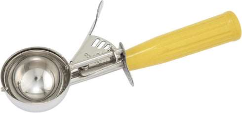 Winco ICD-20 No.20 Ice Cream Disher with Plastic Handle, Yellow (2-Pack)