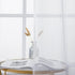 MIULEE Window Valance Half Sheer Curtains, Rod Pocket Voile Drapes, Extra Wide for Small Window, 60 x 18 Inch