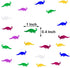 Dinosaur Confetti Metallic Foil Scatter for Dino Theme Birthday Party, 1.5 Ounce, 1800 Pieces for Decorations