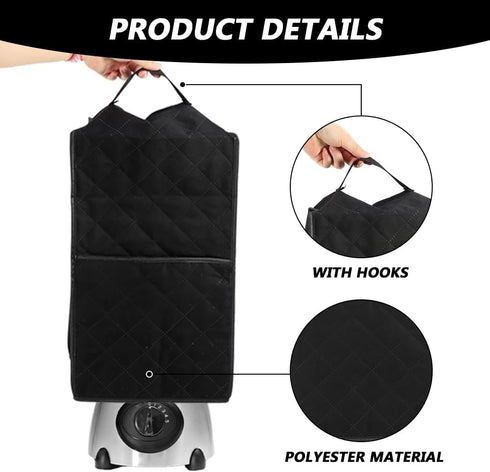 Blender Dust Cover, Kitchen Blender Cover with Accessory Pocket and Handle, Anti Fingerprint Dust Proof Cover