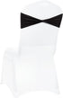 VDS Pack of 10 PCS | Black | Spandex Chair Sashes Bows